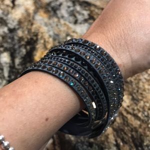 Swarovski crystal wrap bracelet